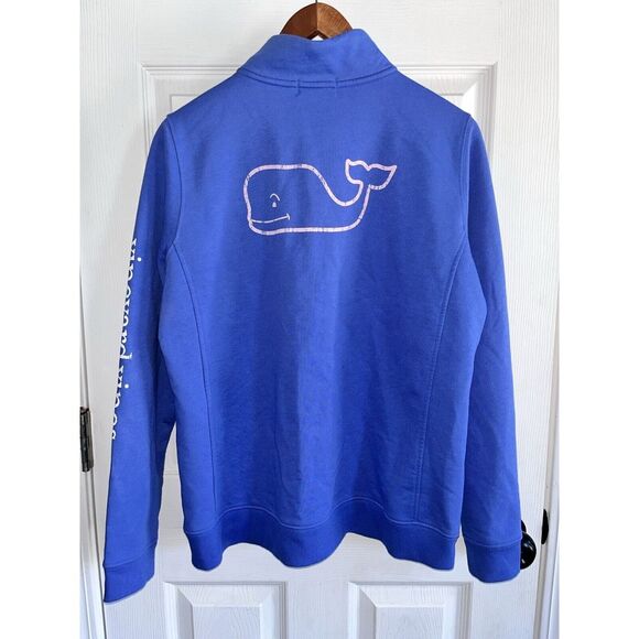Vineyard Vines 1/4 Zip Purple Sweatshirt Youth L - Picture 4 of 6